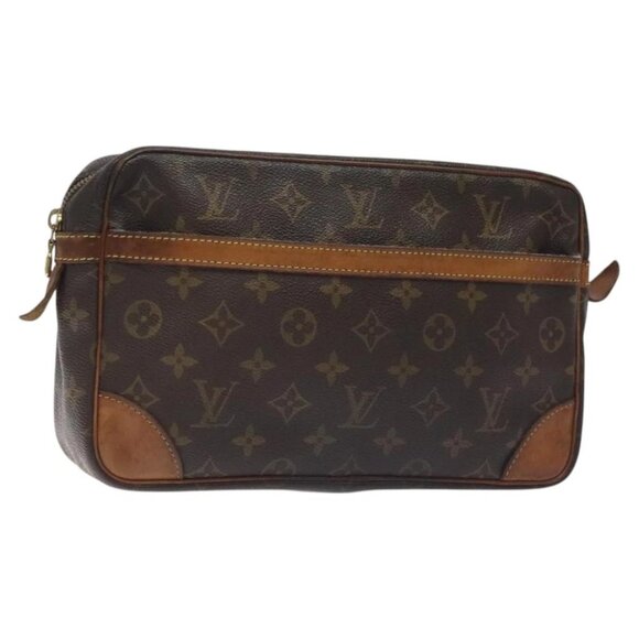 LOUIS VUITTON Monogram Compiegne 28 Clutch Bag M51845 LV Auth - Picture 6 of 15